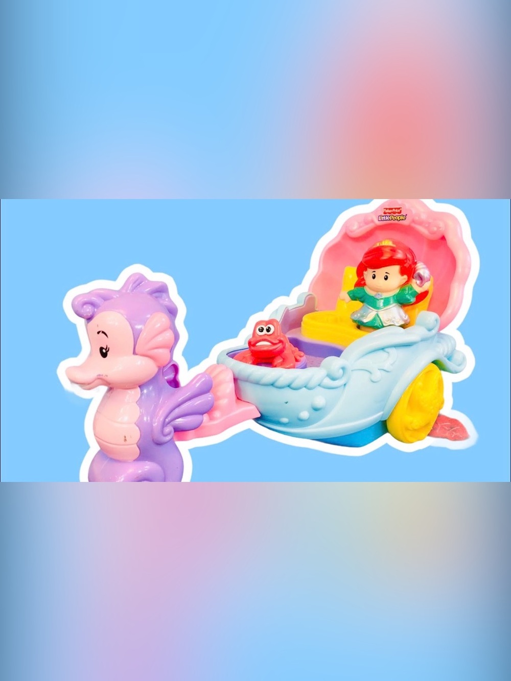 Fisher-Price Little People Disney Princess Ariel’s VintageLight-Up Sea‎ Carriage